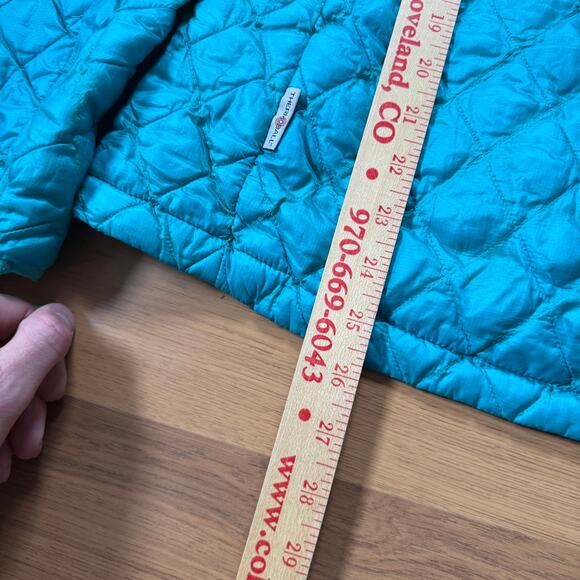 Women's The North Face Thermoball Teal Green Zip Light Puffer Jacket Sz Medium - Picture 2 of 9